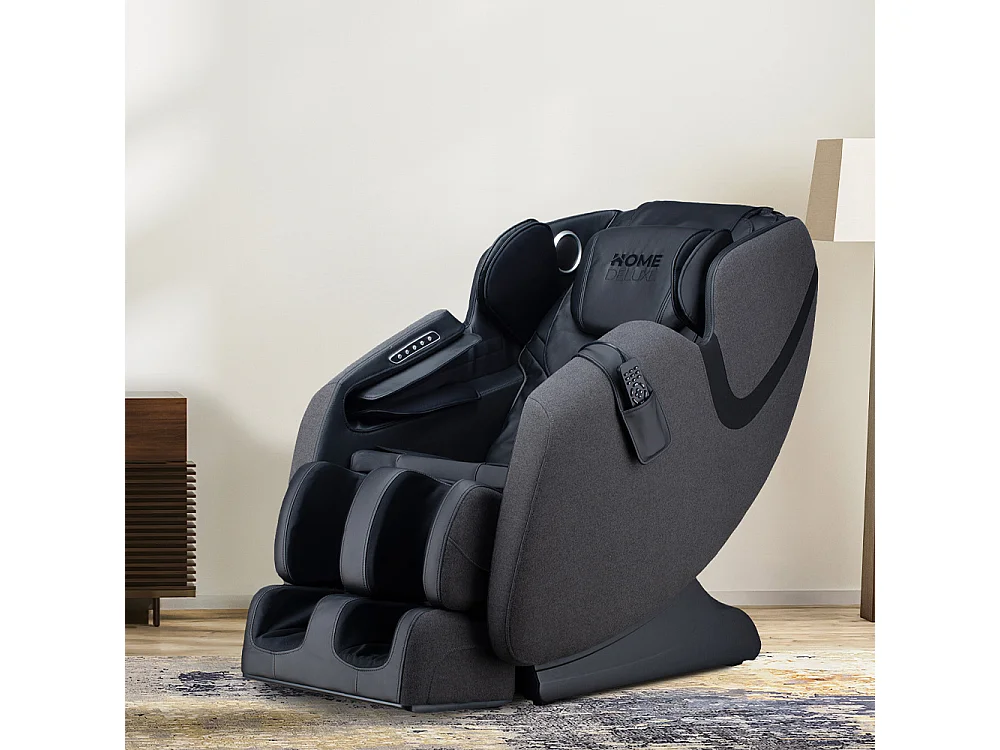 Home Deluxe Fauteuil de massage MARINO avec rembourrage en tissu Premium - Anthracite