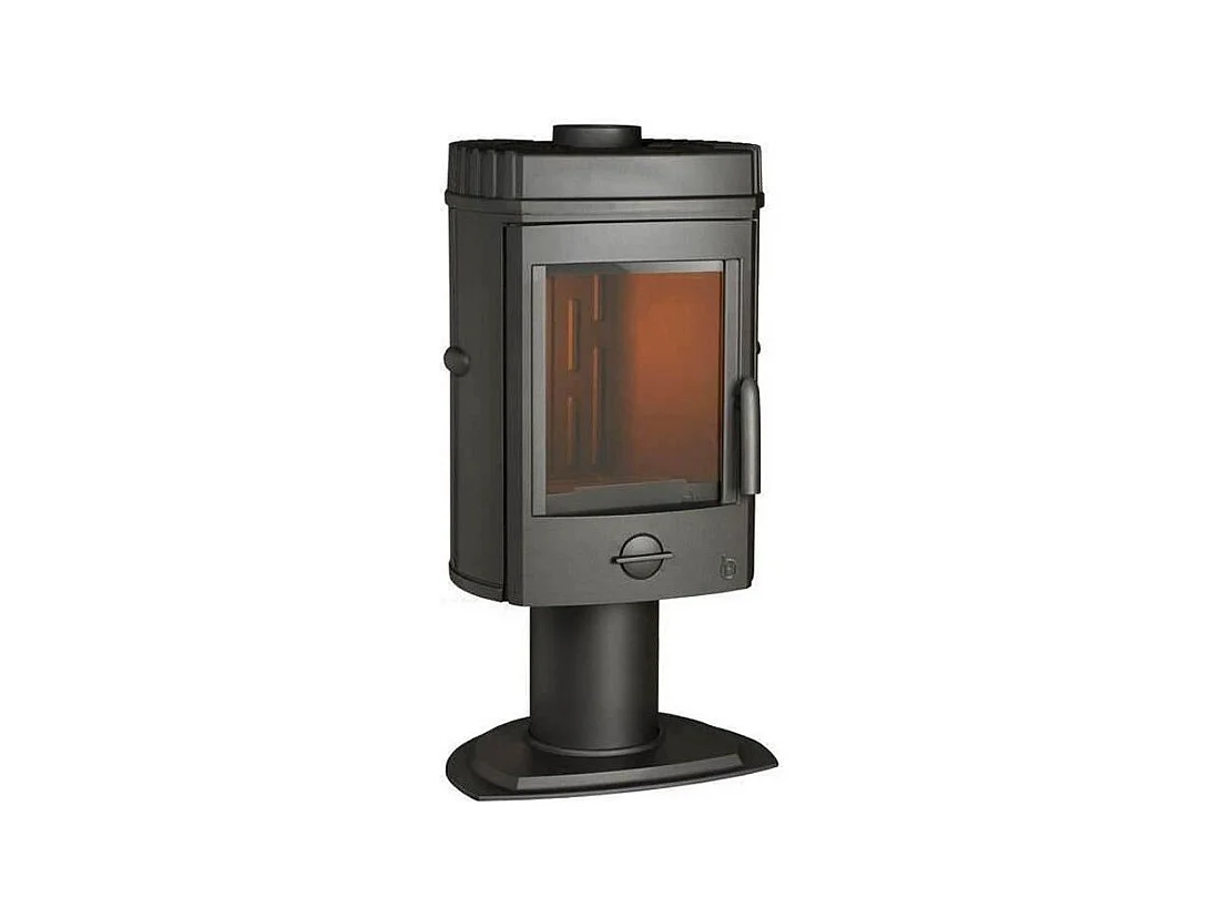 Poele a bois INVICTA Mesnil - Puissance optimale 8 kW - Max: 12kW- Bûches 34 cm max - Fonte - Fabriqué en France - Ecodesign