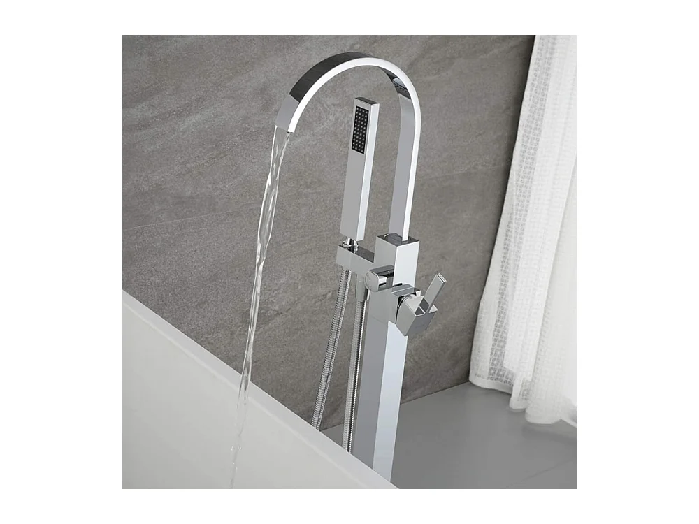 Home Deluxe Robinetterie sur pied SKY acier inoxydable