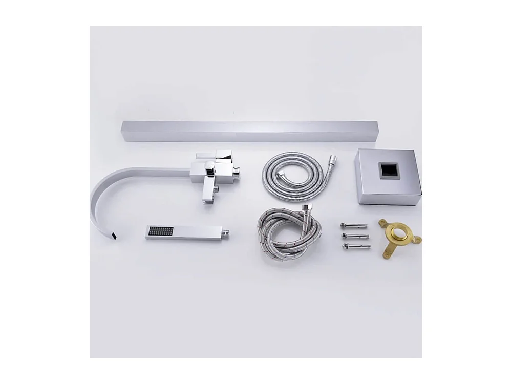 Home Deluxe Robinetterie sur pied SKY acier inoxydable