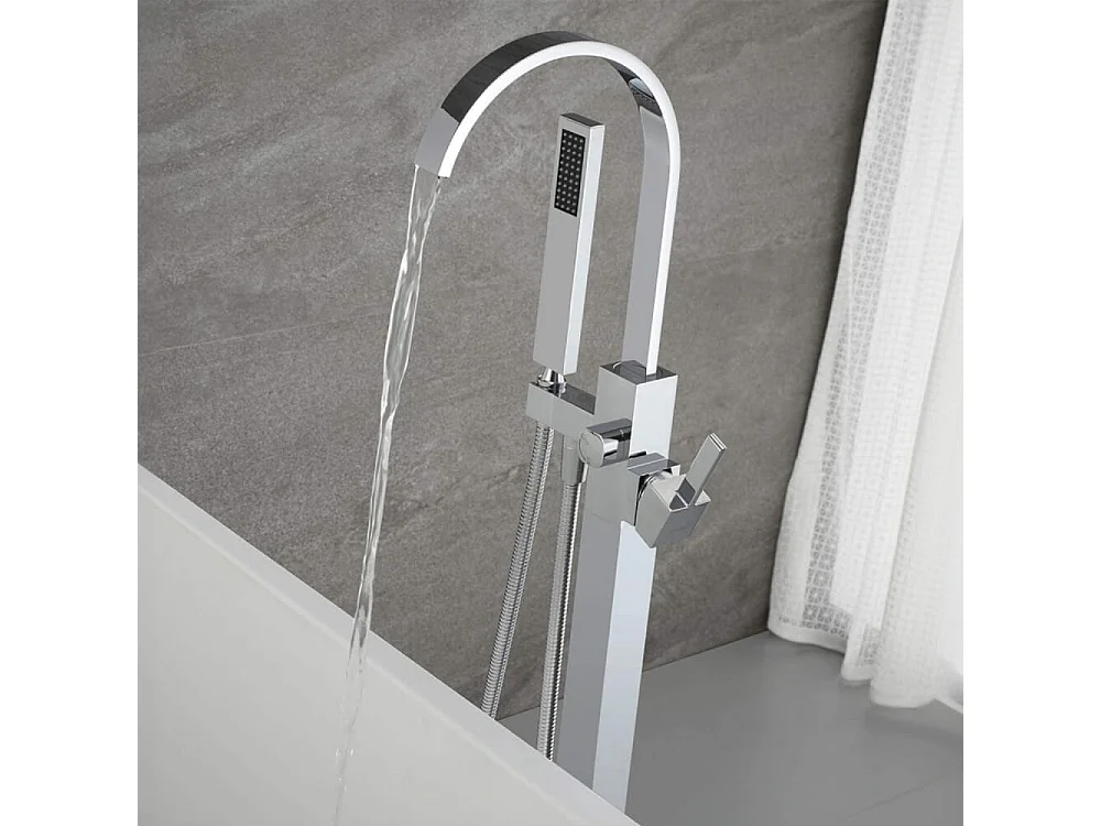 Home Deluxe Robinetterie sur pied SKY acier inoxydable