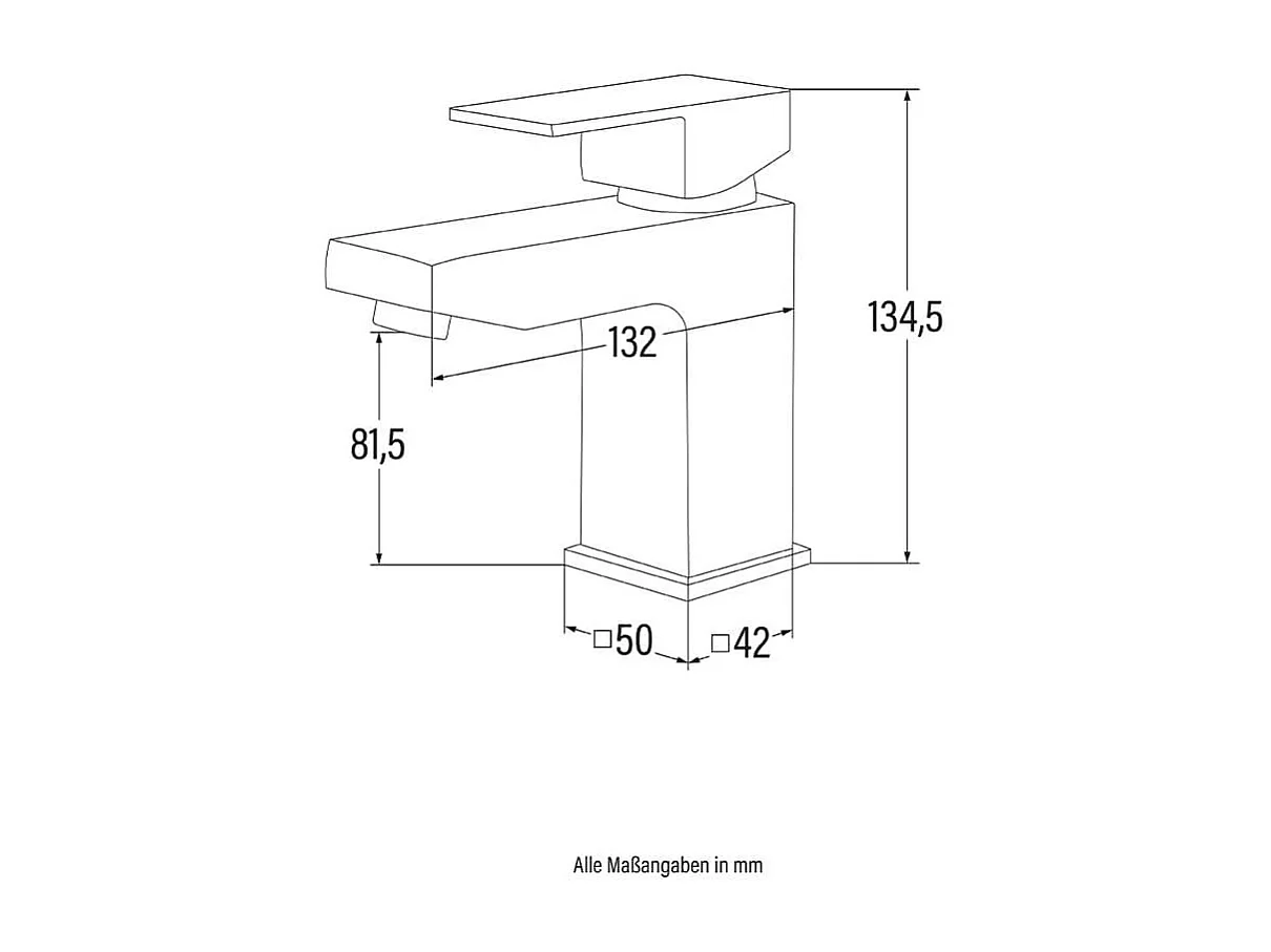 Home Deluxe Mitigeur de lavabo AQUATIC noir