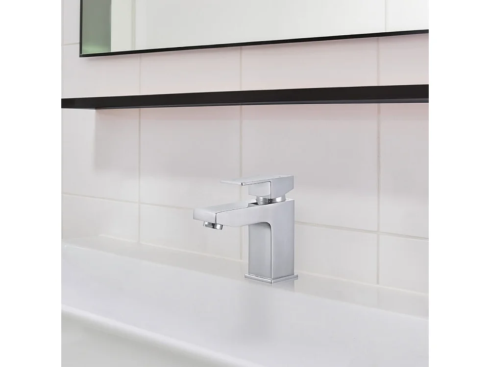 Home Deluxe Mitigeur de lavabo AQUATIC Chrome