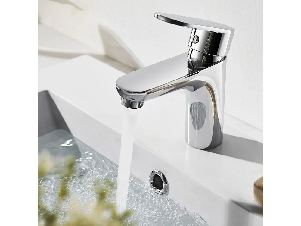 Home Deluxe Mitigeur de lavabo RADIANT Chrome