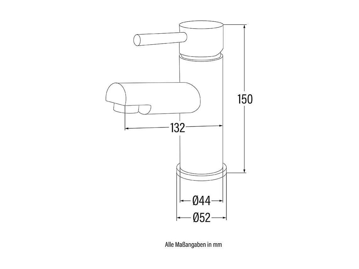 Home Deluxe Mitigeur de lavabo FLOWY Chrome