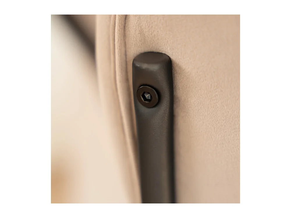 Home Deluxe CELDA tabouret de bar velours - set de 5 tabourets marron clair | Chaises de bar