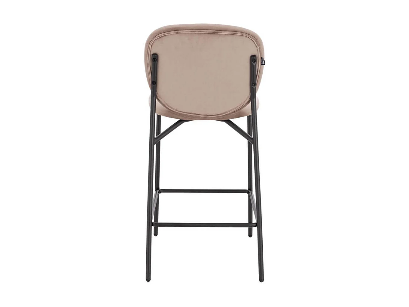 Home Deluxe CELDA tabouret de bar velours - 1 set marron clair | Chaises de bar,