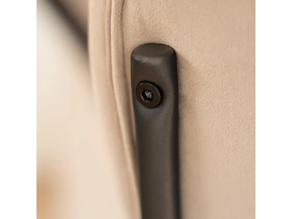 Home Deluxe CELDA tabouret de bar velours - set de 2 chaises marron clair | Chaises de bar,