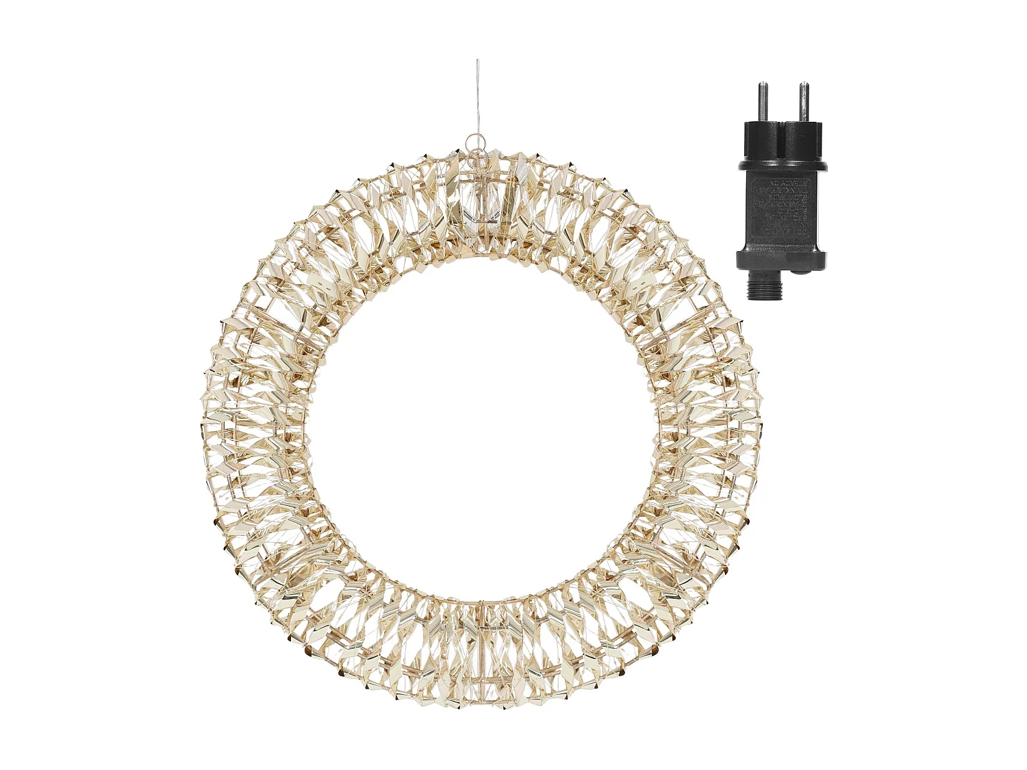 Couronne lumineuse LED blanc chaud décoration de Noël minuterie 960 LED Ø 58 cm