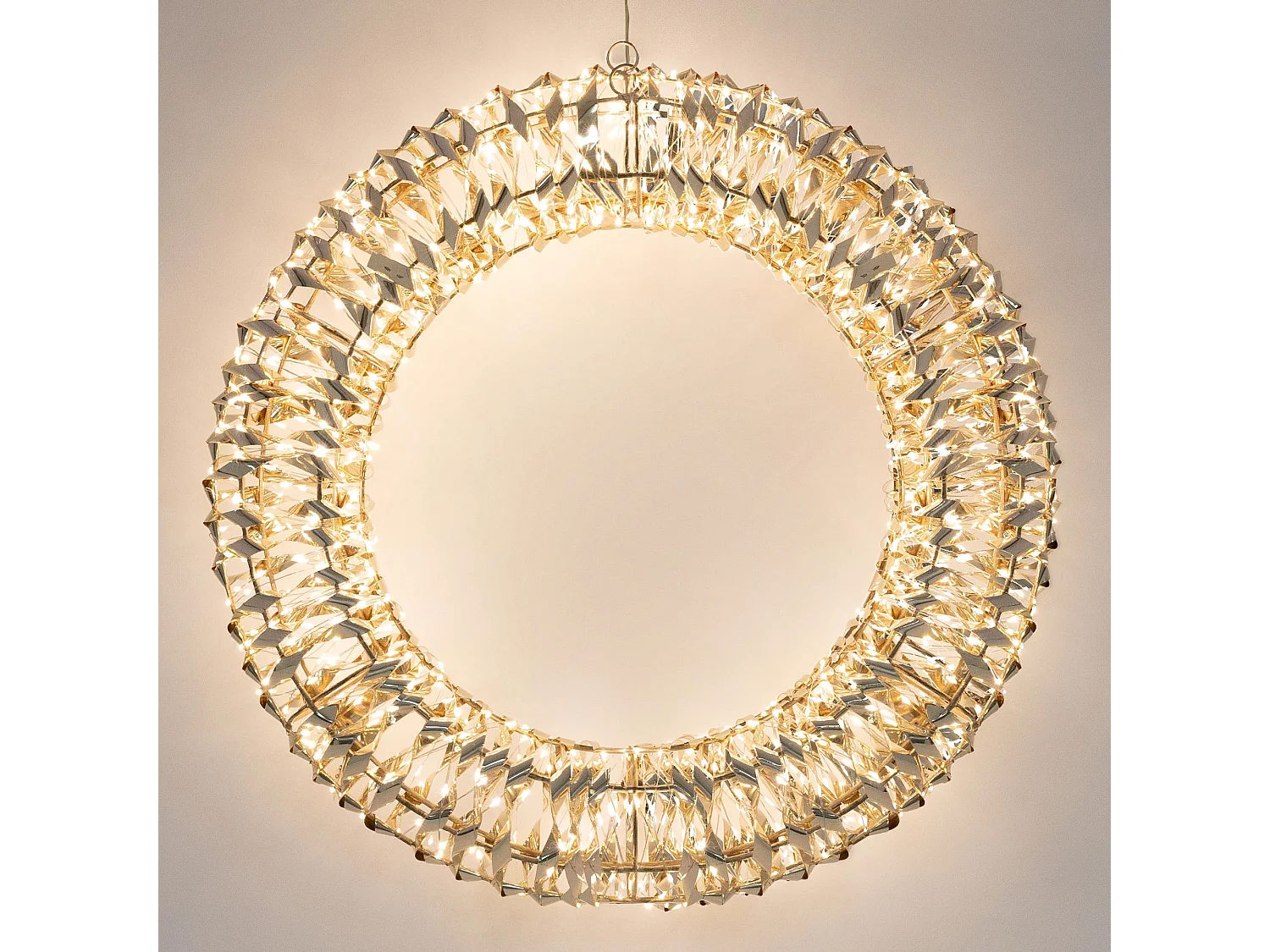 Couronne lumineuse LED blanc chaud décoration de Noël minuterie 960 LED Ø 58 cm