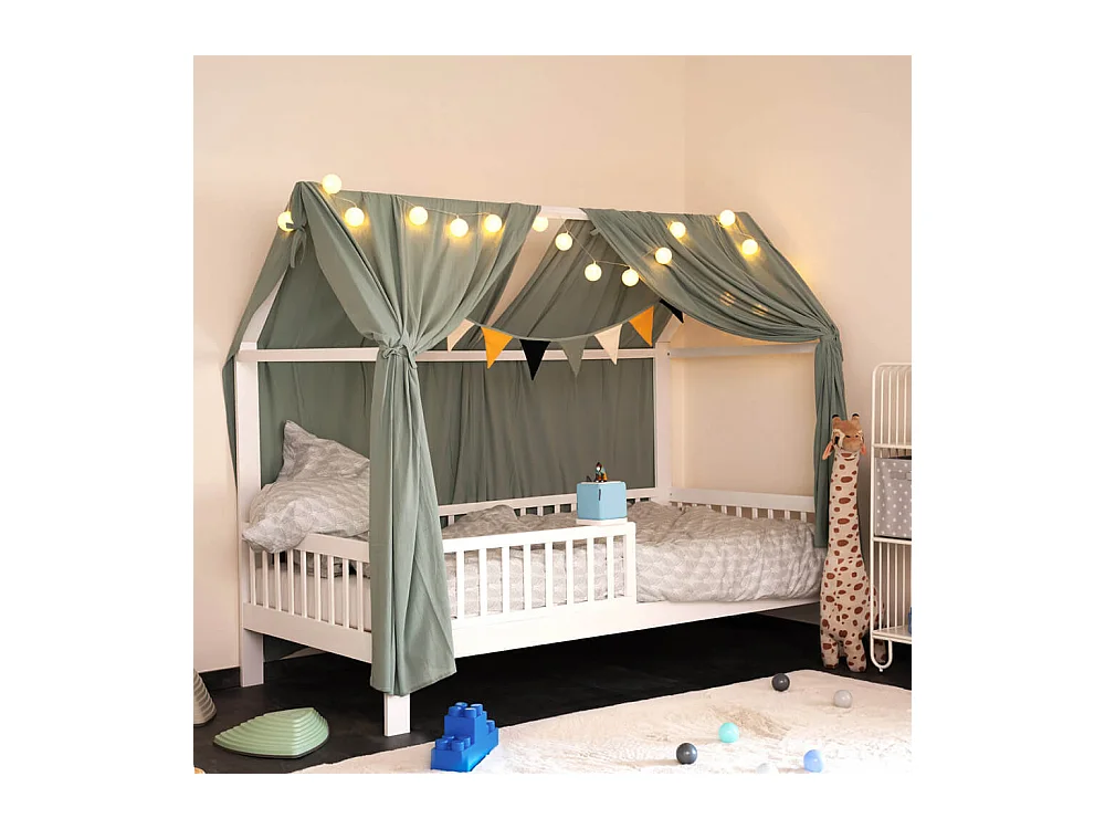 Home Deluxe Lit d'enfant STERNENLAND blanc