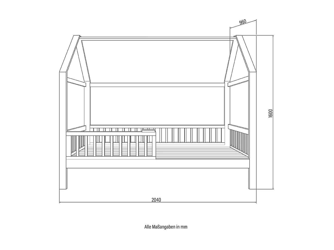 Home Deluxe Lit d'enfant STERNENLAND blanc