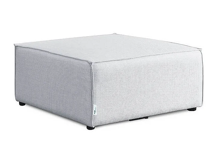 Home Deluxe Canapé VERONA gris clair Pouf