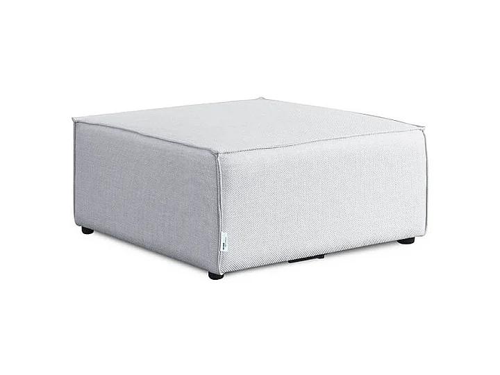 Home Deluxe Canapé VERONA gris clair Pouf