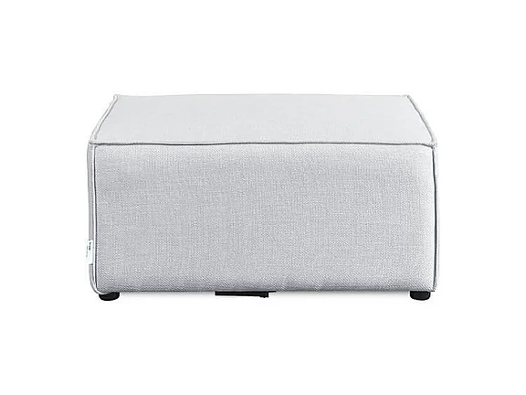 Home Deluxe Canapé VERONA gris clair Pouf