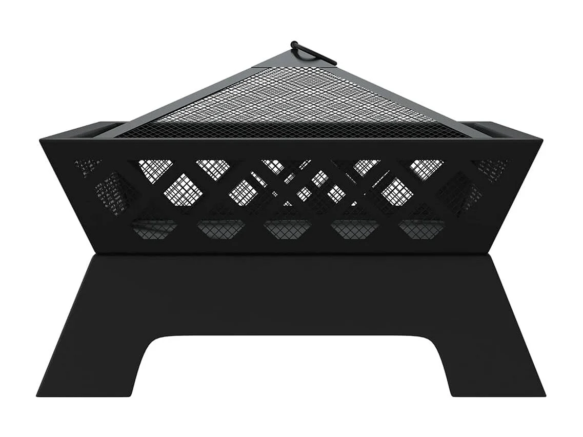 Foyer avec tisonnier 50 cm XXL acier