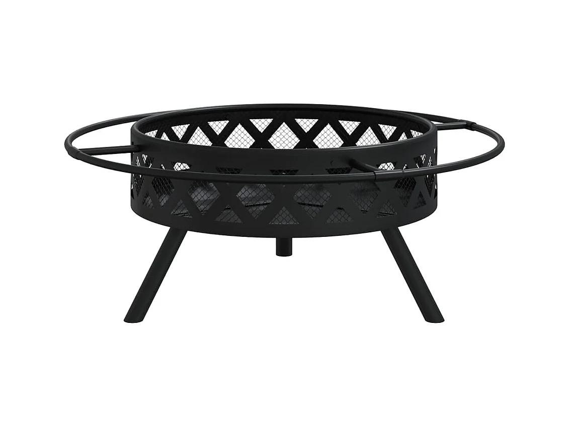 Foyer avec tisonnier 70 cm XXL acier