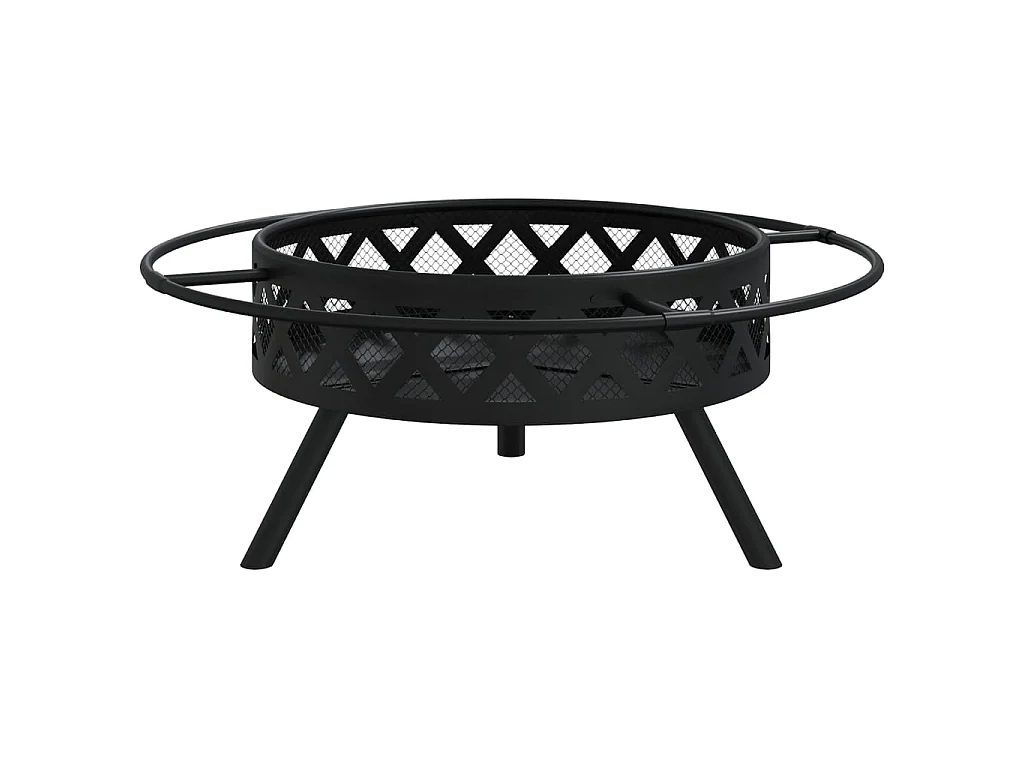 Foyer avec tisonnier 70 cm XXL acier