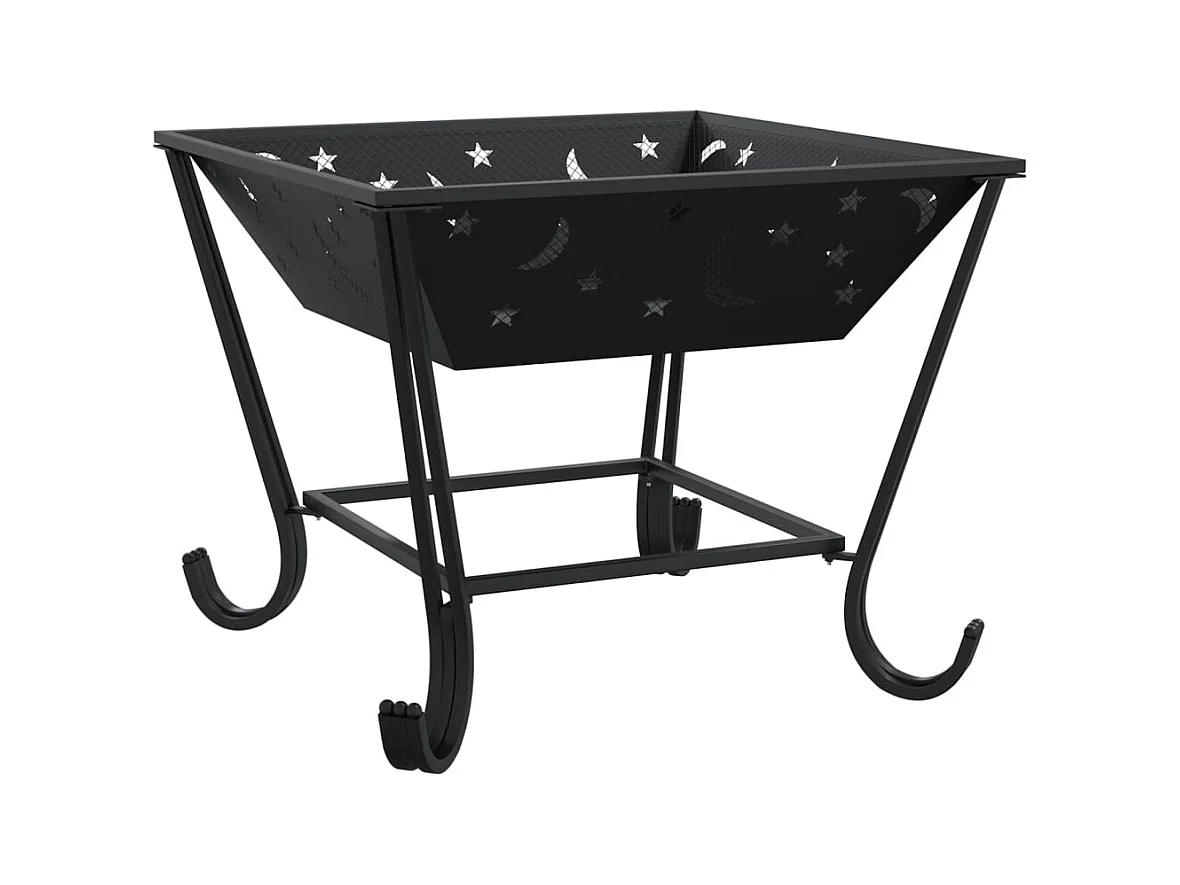 Foyer avec tisonnier 50 cm XXL acier