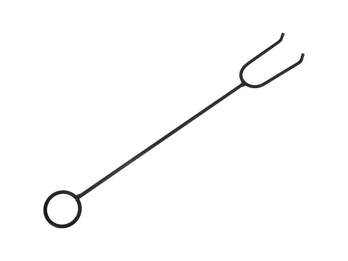 Foyer avec tisonnier 70 cm XXL acier