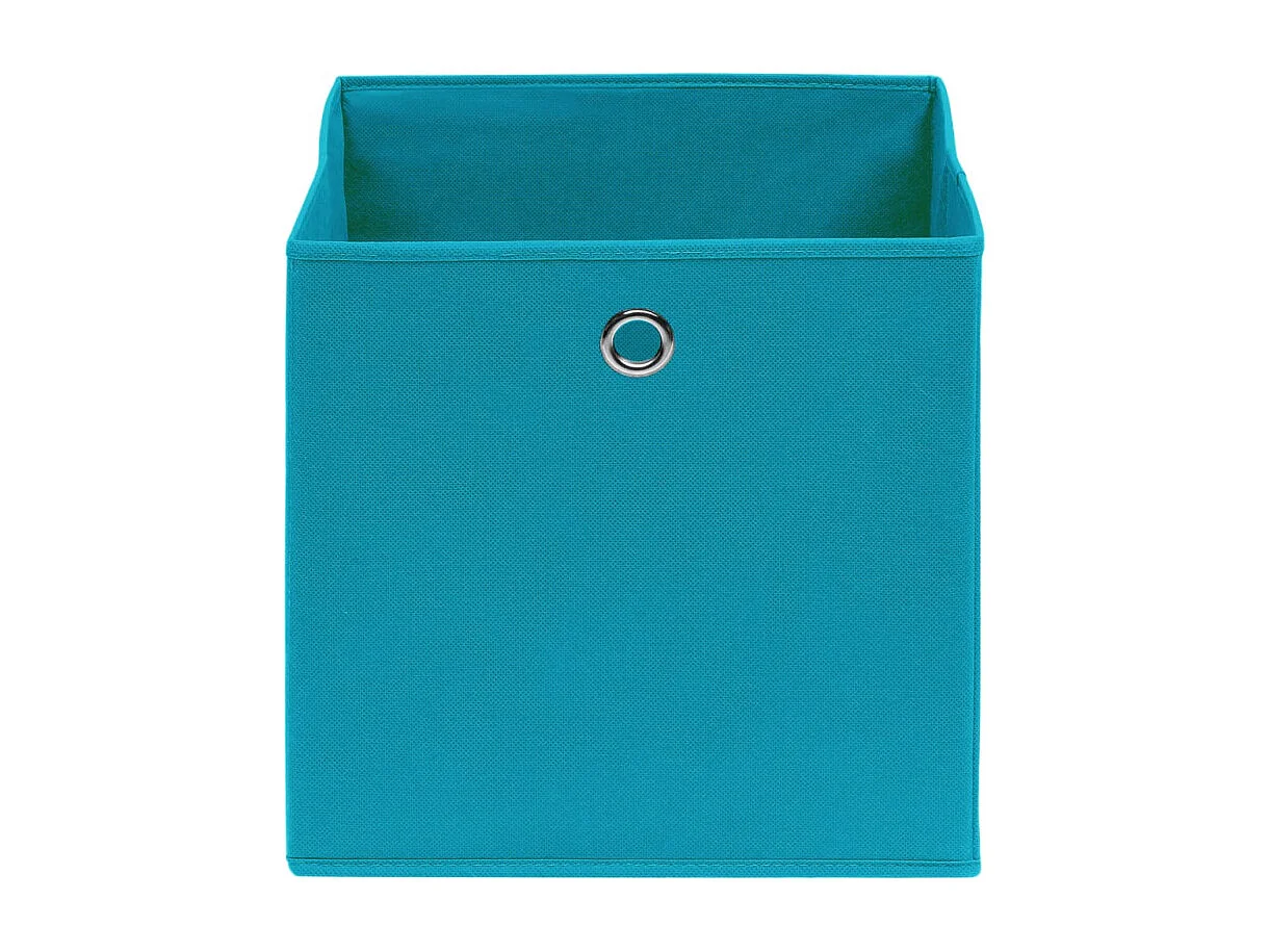 Boîtes de rangement 4 pcs Tissu intissé 28x28x28 cm Bleu azuré