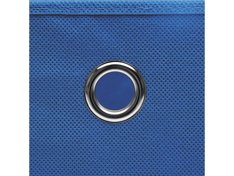 Boîtes de rangement 4 pcs Tissu intissé 28x28x28 cm Bleu