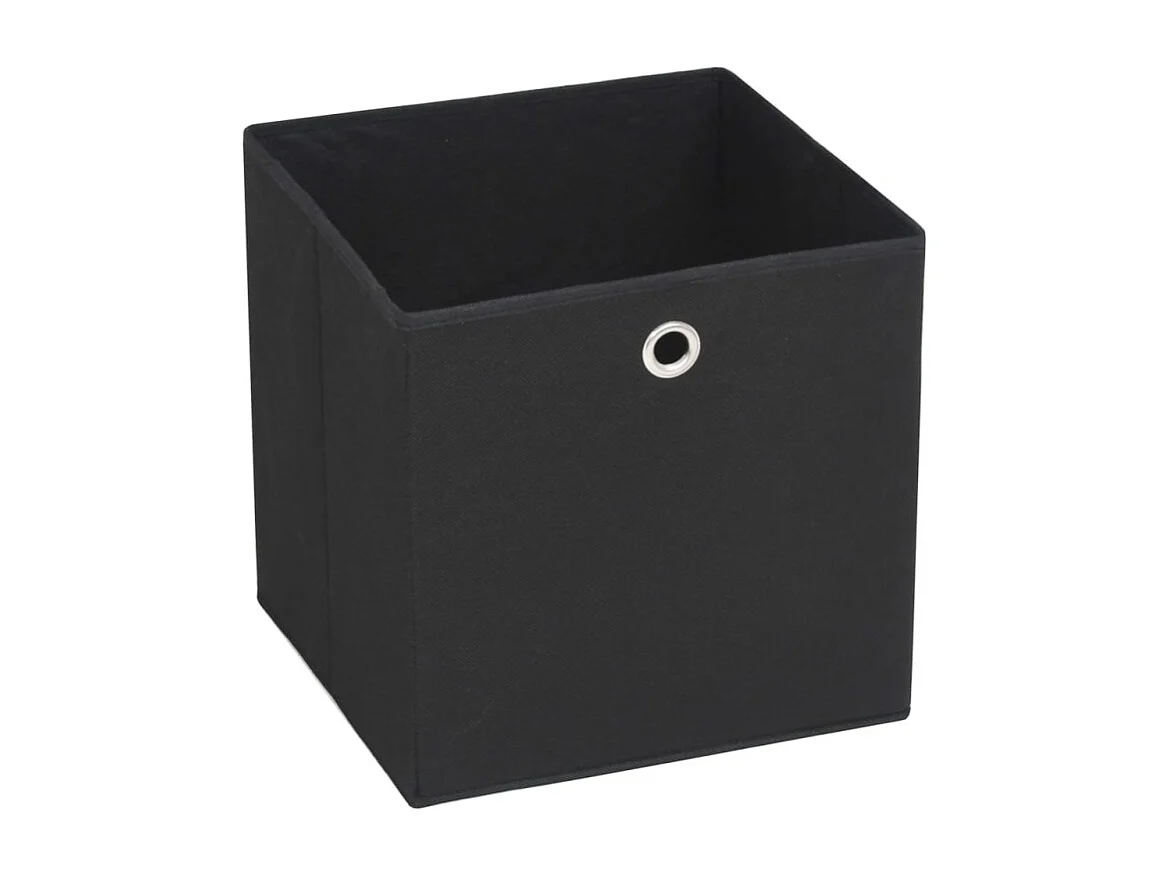 Aufbewahrungsboxen 4 Stk. Vliesstoff 28x28x28 cm Schwarz
