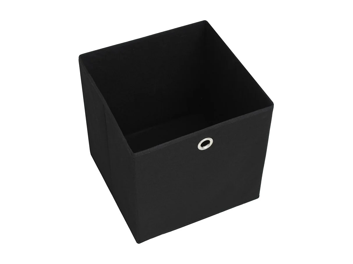 Aufbewahrungsboxen 4 Stk. Vliesstoff 28x28x28 cm Schwarz
