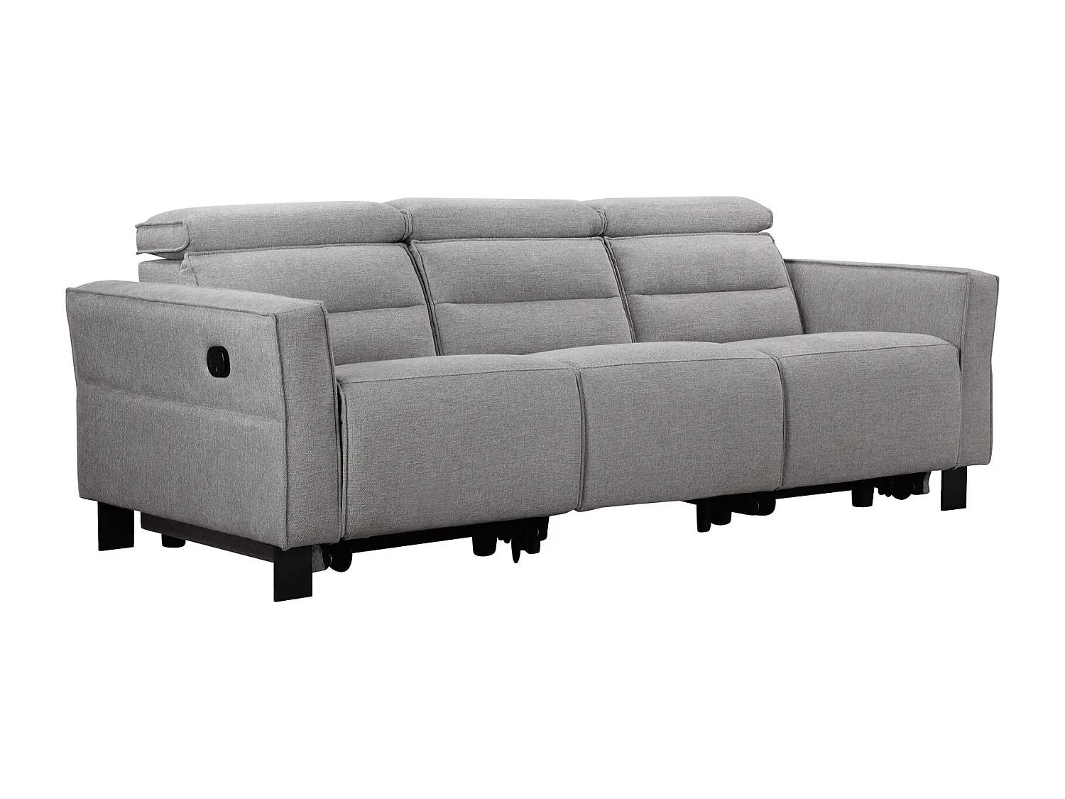 Pareli | Canapé 3 places avec fonction électrique en PU marron