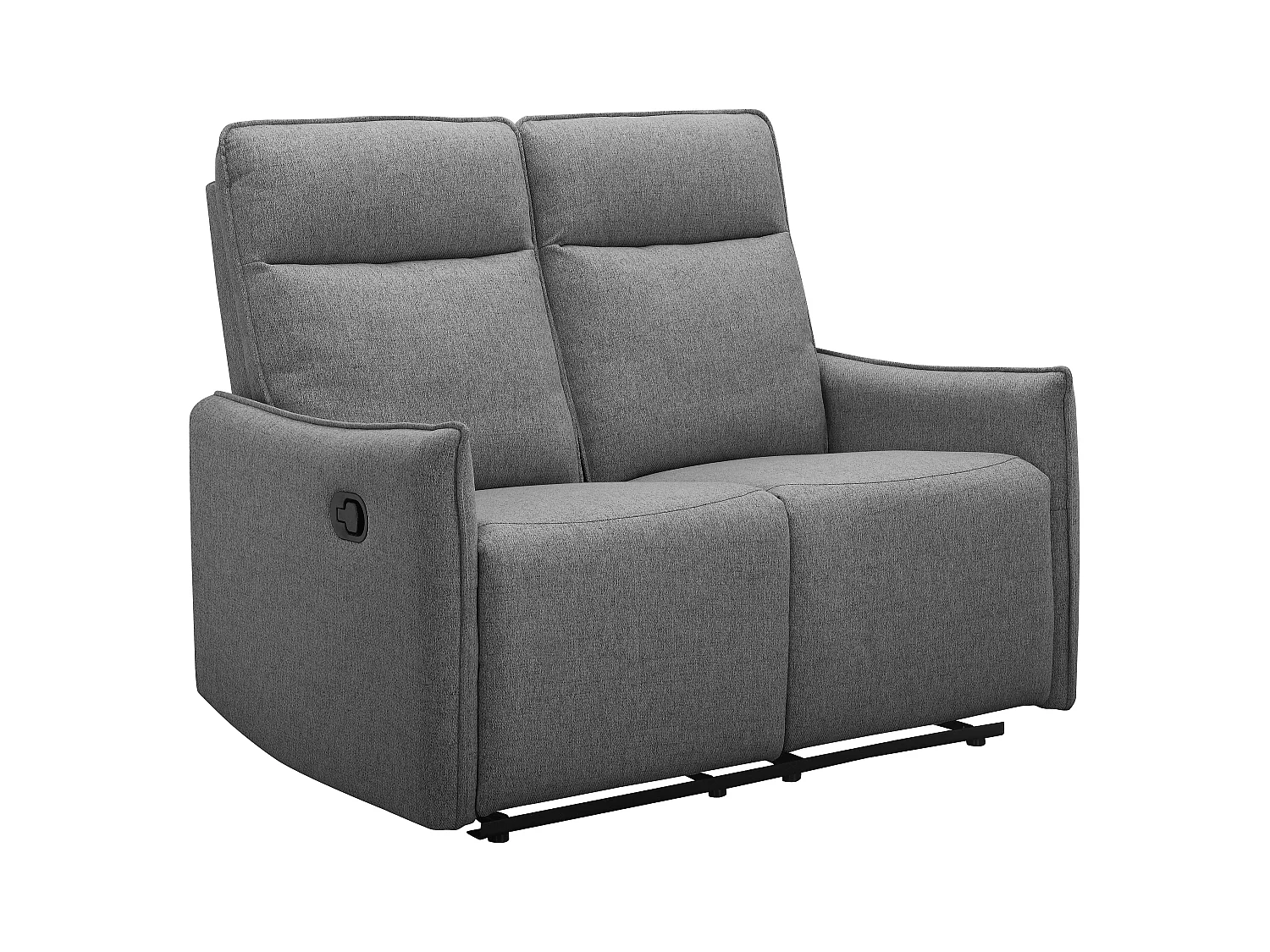 2-zits bank met handmatige functie in stof antraciet