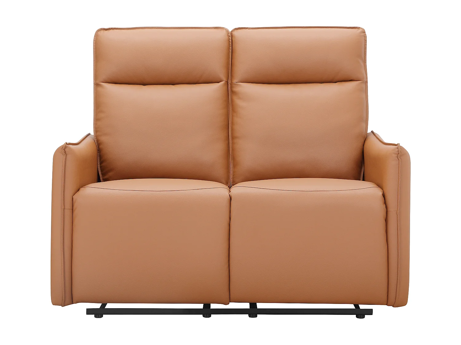 Lugo | Divano 2 posti con funzione manuale in PU color cognac