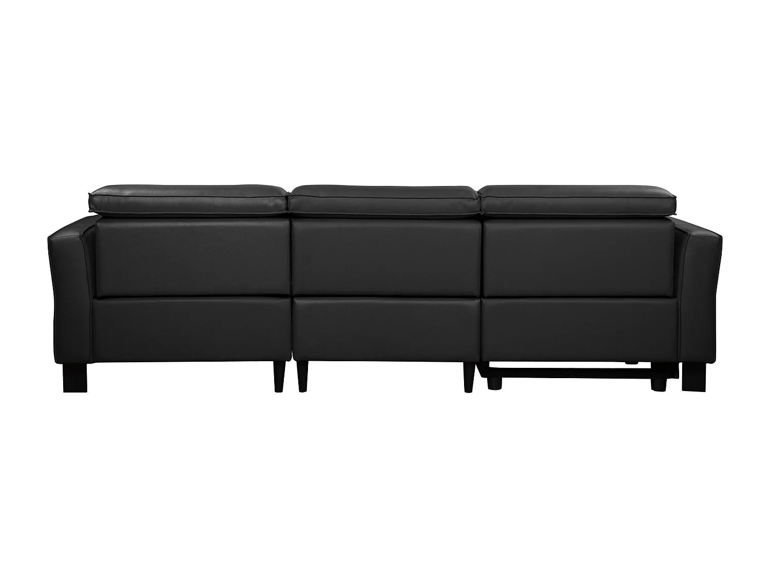 Carpari | Canapé 3 places avec 1 fauteuil inclinable électrique en tissu gris clair