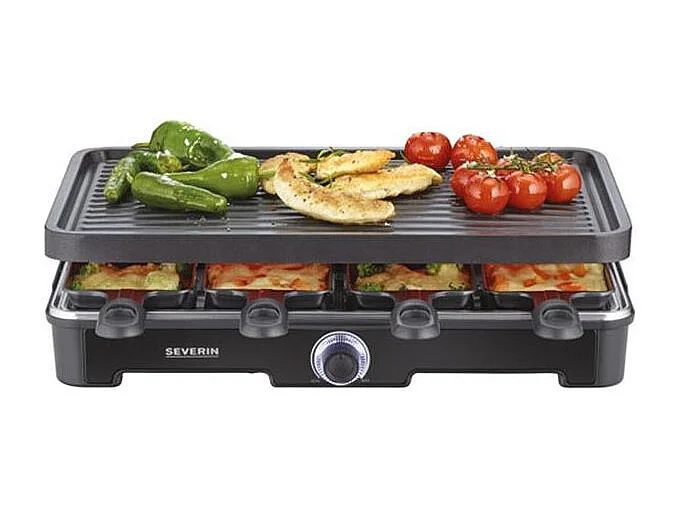 Raclette Grill für 8 Personen 1400W - Severin RG 9670 Keramik Antihaftbeschichtung