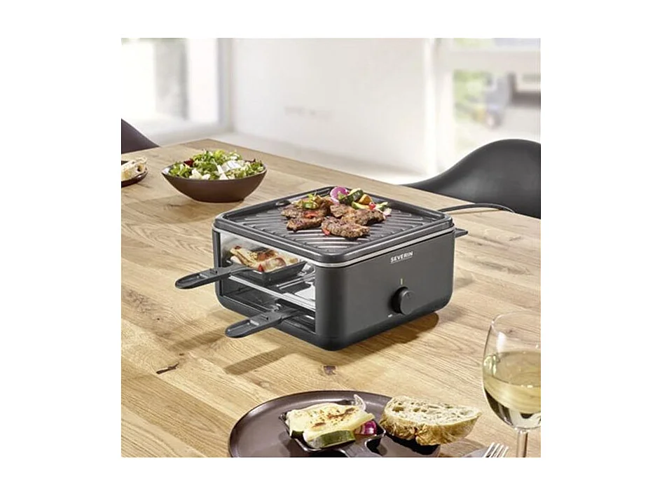 Severin Appareil à raclette 4 personnes 800w + gril - RG2360