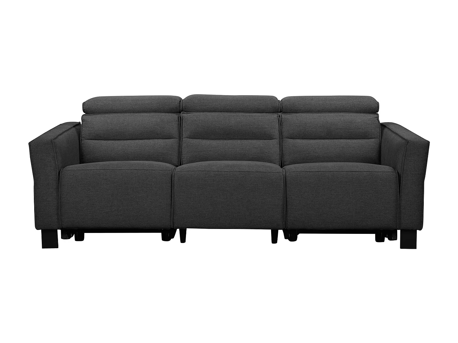 Pareli | Canapé 3 places avec fonction manuelle en tissu couleur sable