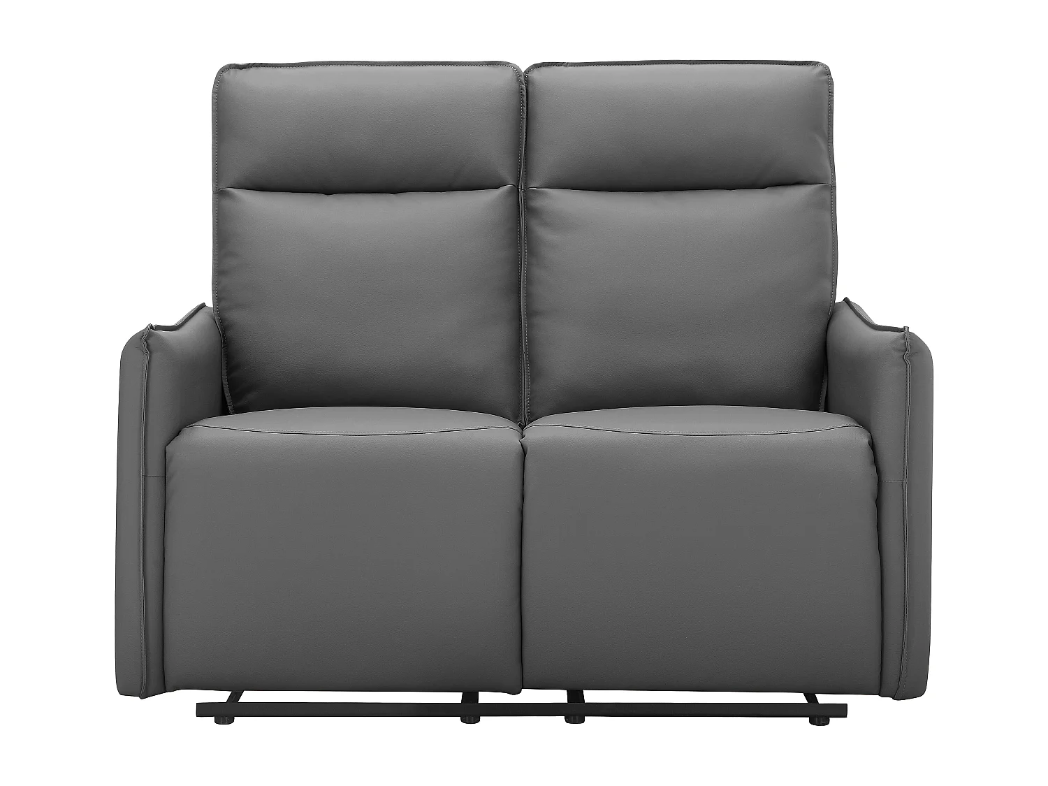 Lugo | Canapé 2 places avec fonction d’inclinaison manuelle en gris PU