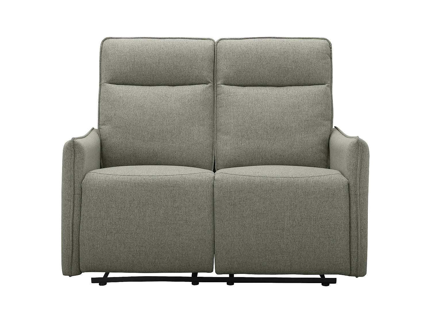 Lugo | Sofá 2 plazas con función manual en tela verde