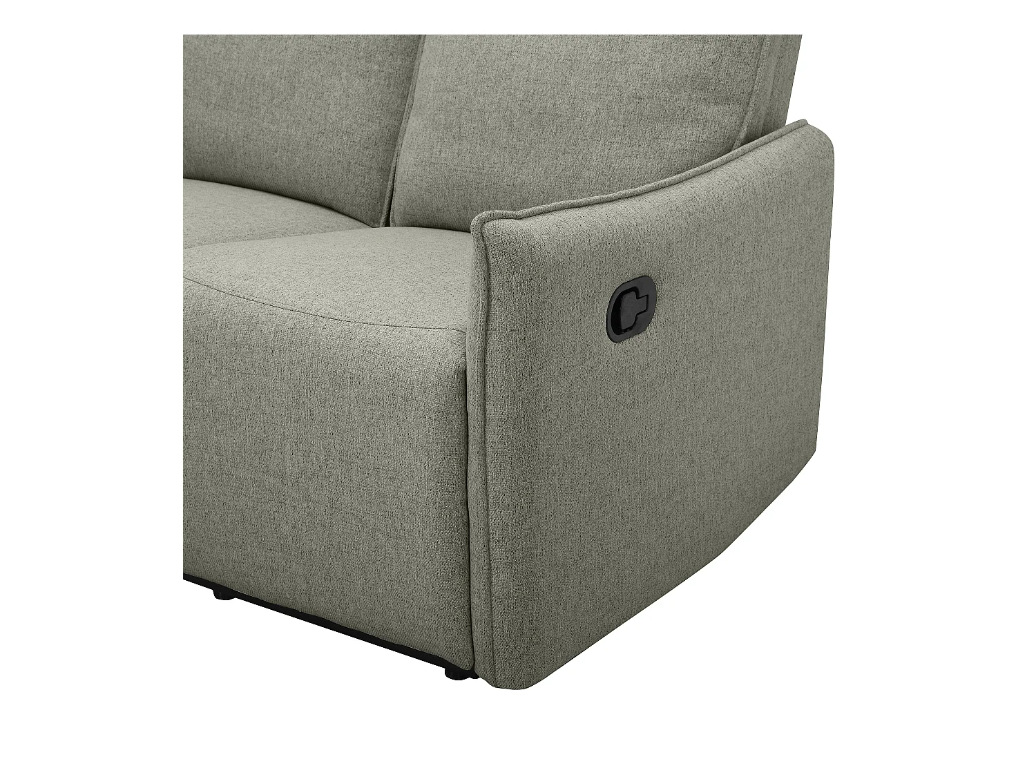 Lugo | Sofá 2 plazas con función manual en tela verde