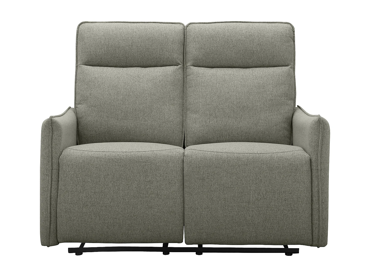 Lugo | Divano 2 posti con funzione manuale in tessuto verde