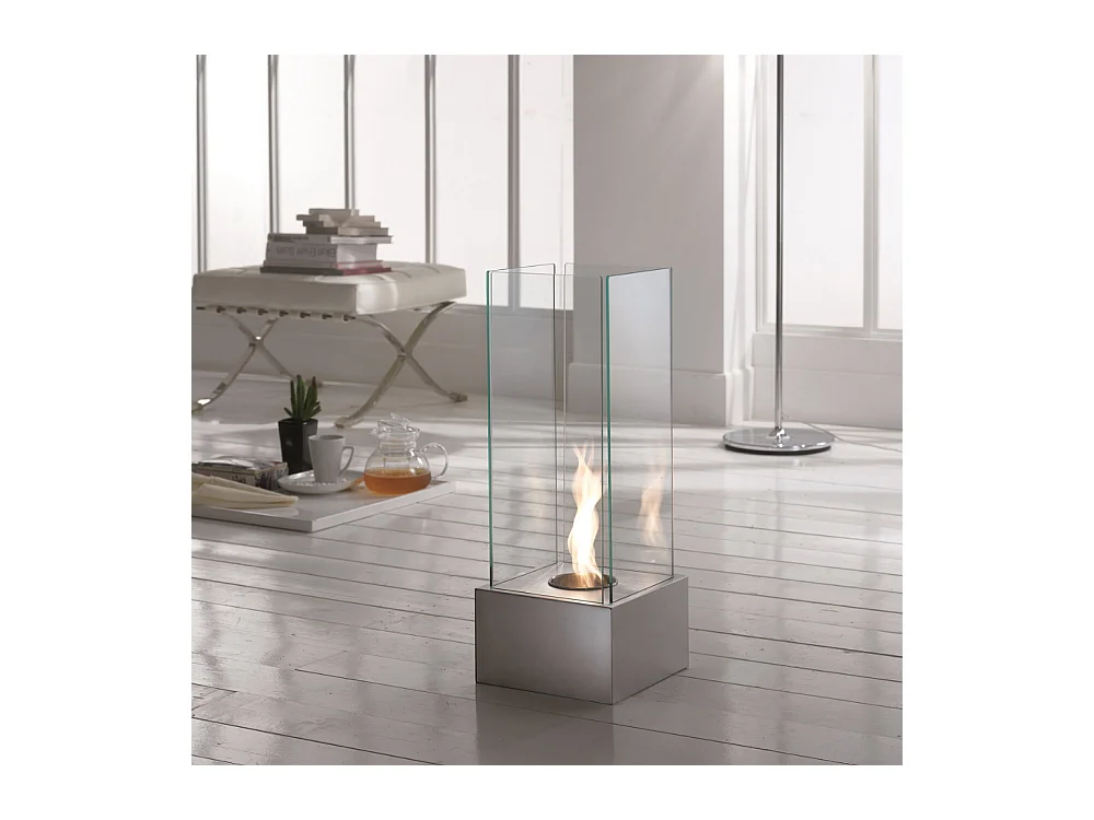 Glow,  Caminetto al bioetanolo (25cm X 25cm H. 65cm)| Duzzle