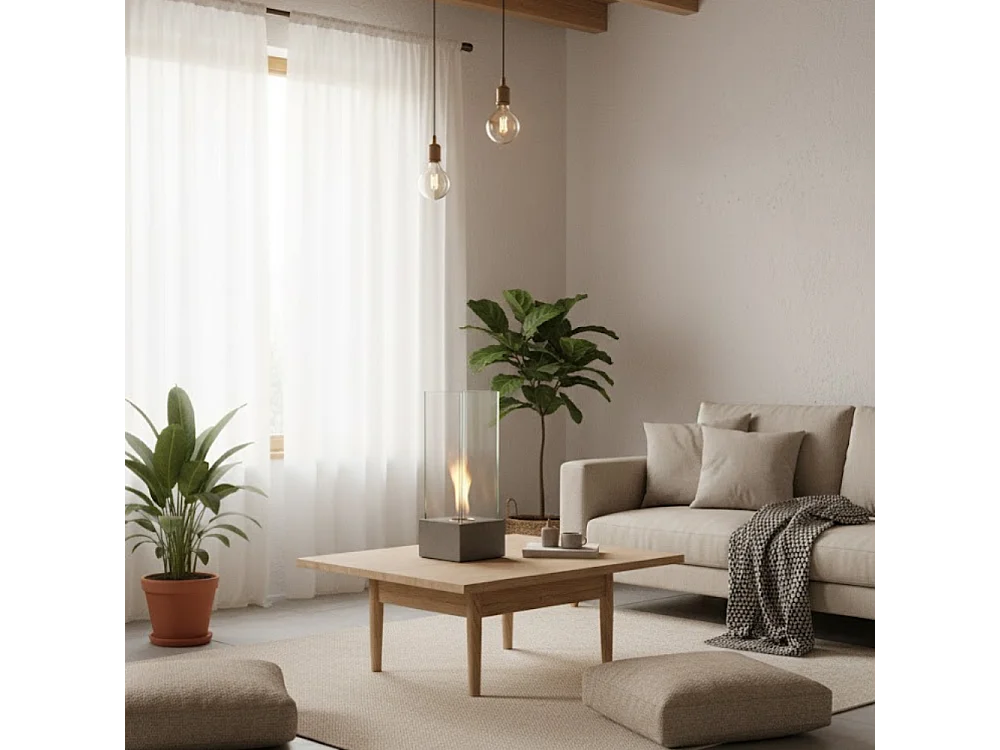 Glow,  Caminetto al bioetanolo (25cm X 25cm H. 65cm)| Duzzle