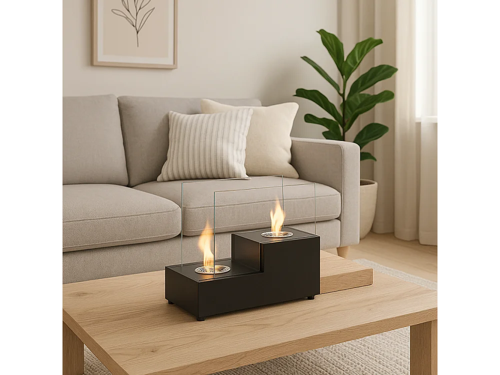 Scala,  Biocamino da tavolo (20cm X 40cm H. 39cm)| Duzzle