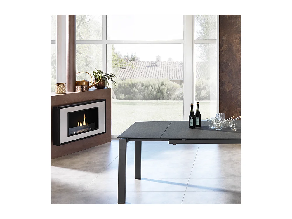 Nordic Flame,  Biocamino da parete (17cm X 78cm H. 54cm)| Duzzle