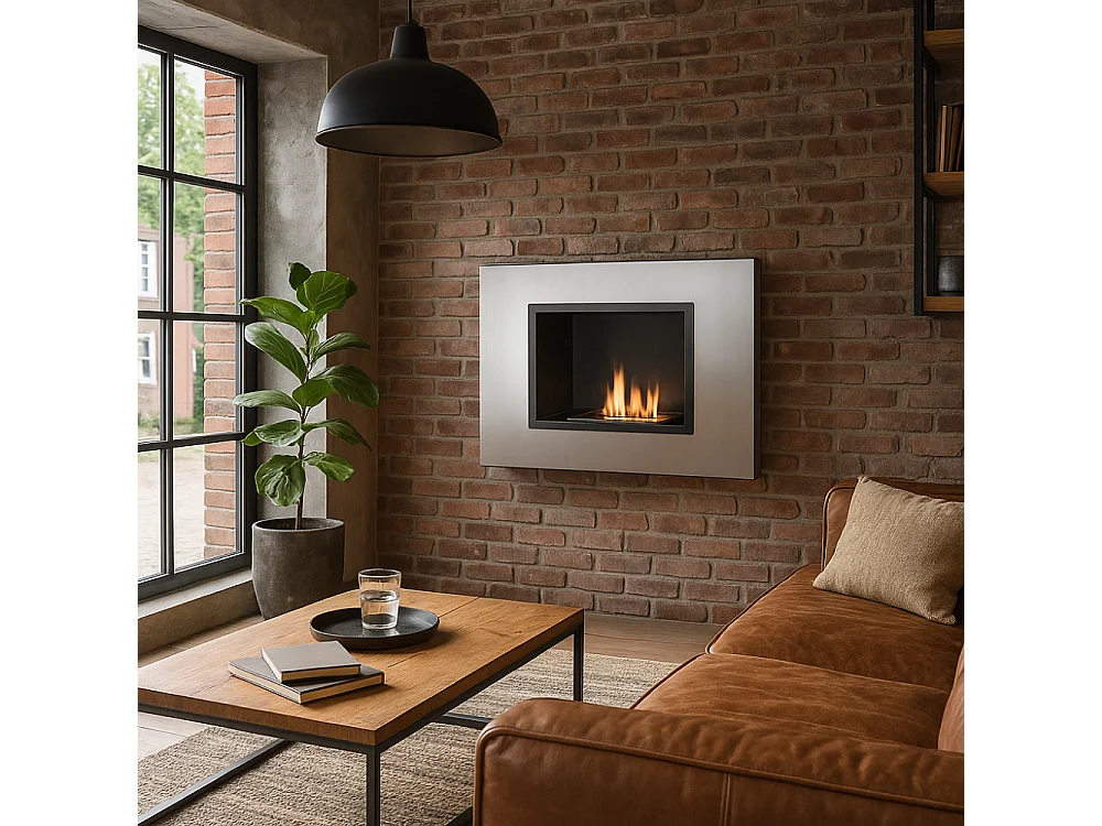 Nordic Flame,  Biocamino da parete (17cm X 78cm H. 54cm)| Duzzle