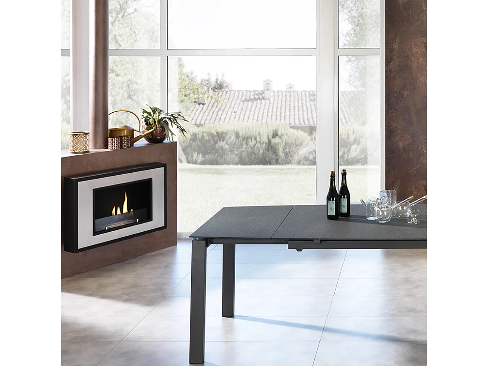 Nordic Flame,  Biocamino da parete (17cm X 78cm H. 54cm)| Duzzle