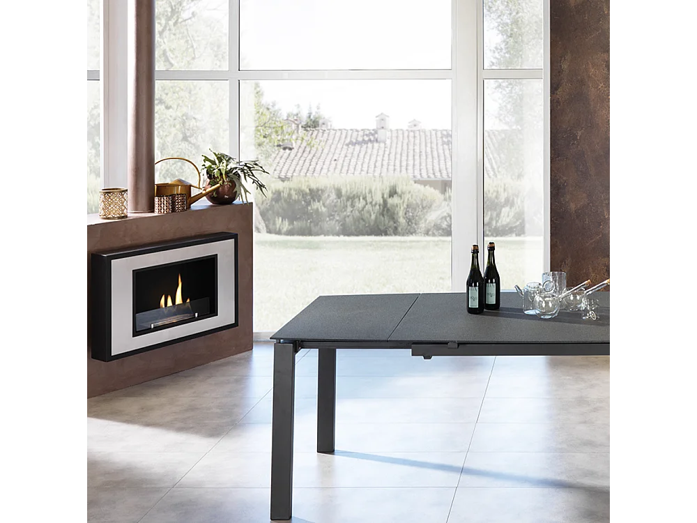 Nordic Flame,  Biocamino da parete (17cm X 78cm H. 54cm)| Duzzle