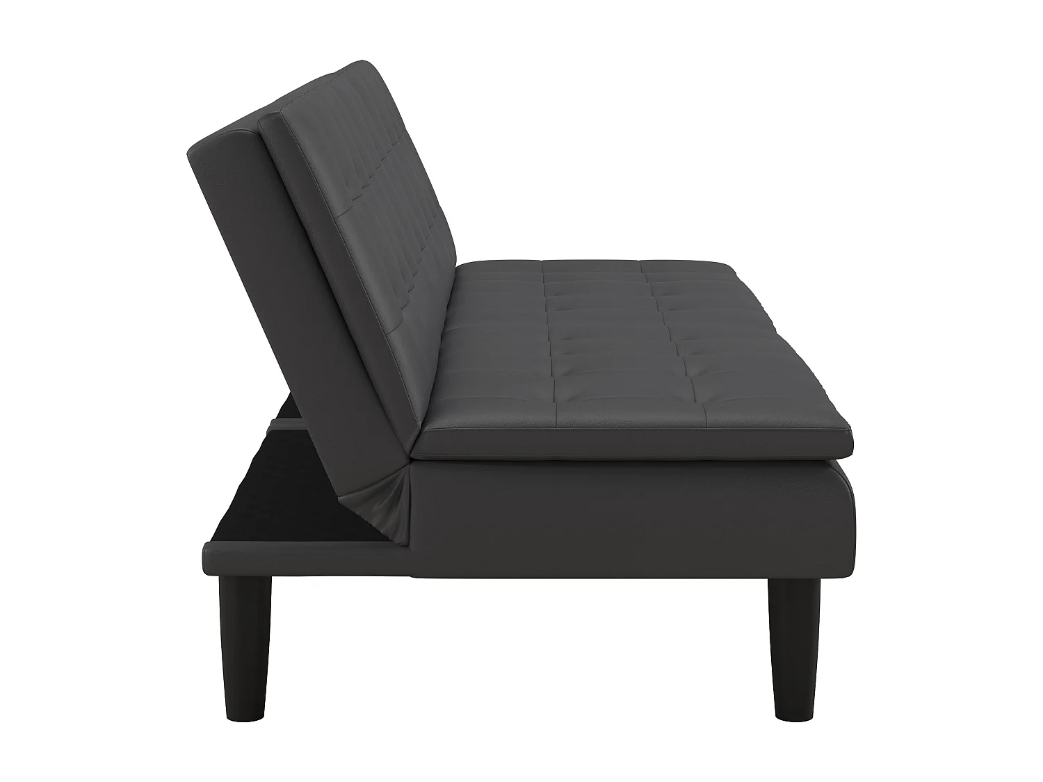 Maine | Canapé-lit 3 places en simili cuir gris