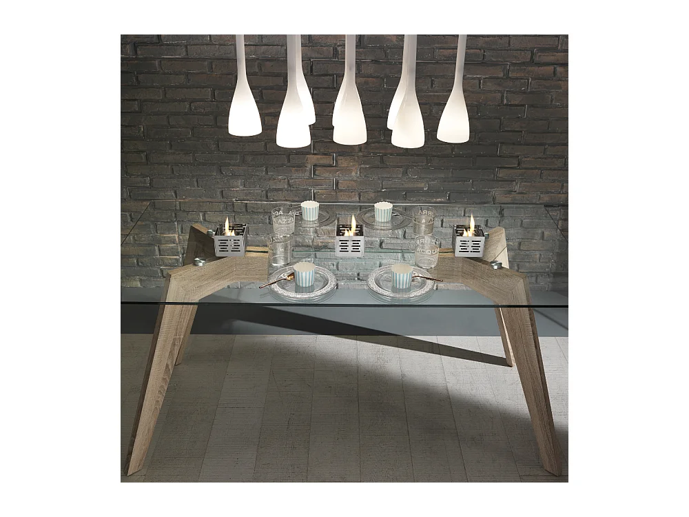 Trio,  Biocamino da tavolo (10cm X 10cm H. 8cm)| Duzzle