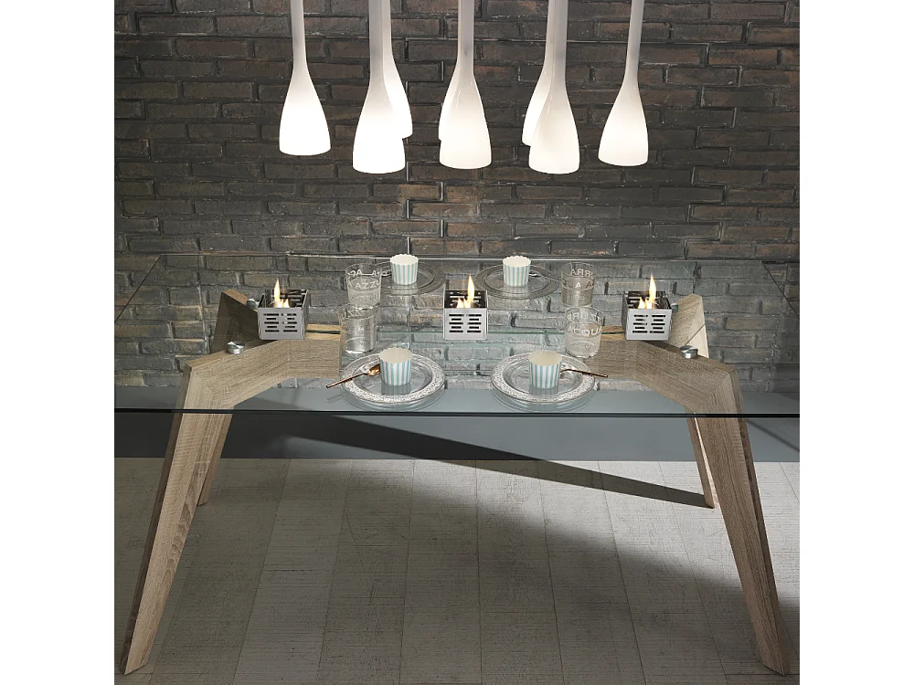 Trio,  Biocamino da tavolo (10cm X 10cm H. 8cm)| Duzzle