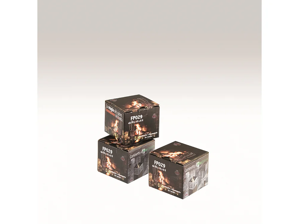 Set aus 3 Bioethanol-Tischkaminen aus Stahl ohne Rauchabzug Trio